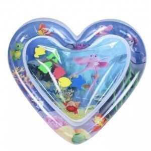 Дитячий килимок ігровий розвивальний Серце з водою 65 х 70 х 7 см до 10 кг