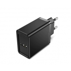 Зарядний пристрій Vention 1-port USB Wall Charger(12W) EU-Plug Black (FAAB0-EU) new