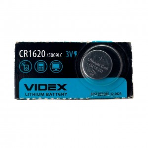 Батарейка кругла (таблетка) Videx CR1620 літієва