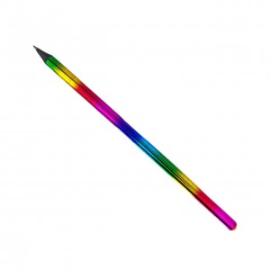 Олівець простий Rainbow HB графітний з декоративним каменем різнобарвний