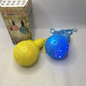 Світлодіодна лампа-куля Led Cotton Ball Lamp з гачком різнобарвна