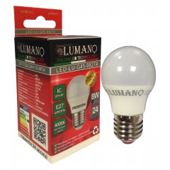 Лампа світлодіодна LED Lumano ДШ G45 E27 8W 4000K 720Lm 08274 нейтральний білий