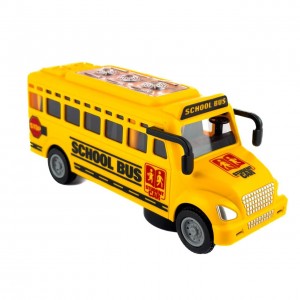 Іграшковий шкільний автобус A422-1Y зі звуковими та світловими ефектами пластик 18 см жовтий