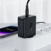 Мережевий зарядний пристрій ACEFAST A41 PD65W GaN (2*USB-C+USB-A) charger Black new