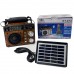 Радиоприёмник Everton RT-814 USB аккумуляторный + сеть + фонарь + сонечная батарея