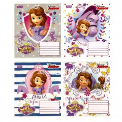 Зошит 12 аркушів лінія = 1 Вересня Sofia The First