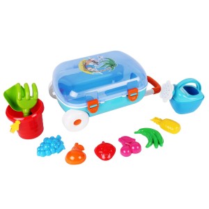 Іграшковий набір для піску у валізі 11 предметів Technok Toys 6009 різнобарвний