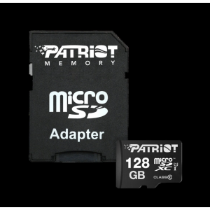 Карта пам'яті microSDXC (UHS-1) Patriot LX Series 128Gb class 10 (adapter SD)