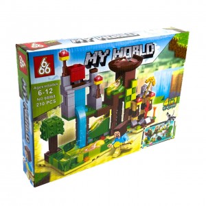 Конструктор Minecraft 66068-80 My World 210 деталей