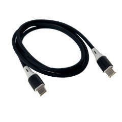 Кабель USB Type-C/USB Type-C BOROFONE BX79 SILICONE 3 A 1 м чорний