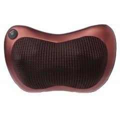 Масажер подушка Pillow Massage QY-8028 роликовий коричневий