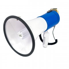 Гучномовець ручний UKC Megaphone ER-66BT акумуляторний 12 В білий з блакитним