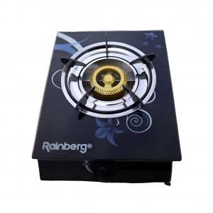 Настільна плита газова 1 конфорка Rainberg RB-2230 метал 540 Вт чорний
