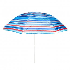 Пляжна садова парасолька 2 м Best-12 Смужки №2 Anti-UV з нахилом різнокольоровий