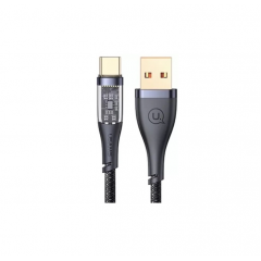 Кабель Usams US-SJ572 Type-C 66W Aluminum Alloy Transparent Data Cable --Icy Series 1.2m new