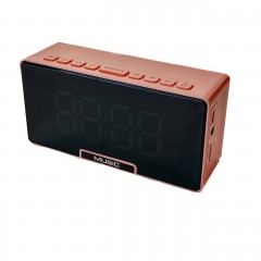 Колонка портативна з годинником B61 Bluetooth рожевий