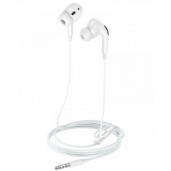 Навушники HOCO M101 Pro Crystal sound wire-controlled earphones with microphone White new