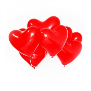 Шарики Сердца Красные А-131 (100шт)