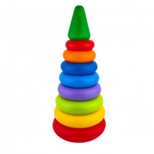 Іграшкова пірамідка Technok Toys 0984 пластик 7 кілець 43 см різнобарвний