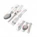 Набір посуду туристичний Cooking Set DS-308 металевий з карабіном чорний