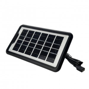 Зарядний пристрій із сонячною панеллю GDSuper GD-10X 3W 6V чорний