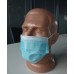 Захисна маска Medicare для обличчя одноразова, 3 розмір (M), біло-блакитний