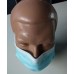 Захисна маска Medicare для обличчя одноразова, 3 розмір (M), біло-блакитний