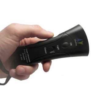 Відлякувач собак ультразвуковий з ліхтариком LK202307-46 чорний