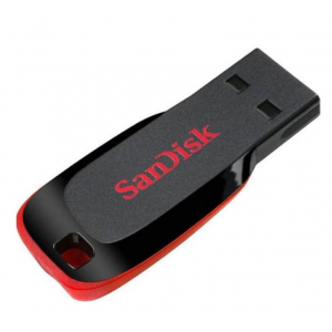 Флешка Flash SanDisk USB 2.0 Cruzer Blade 128Gb Black/Red new