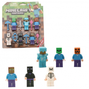 Ігровий набір 12в1 Minecraft Minifigures 22617 з аксесуарами