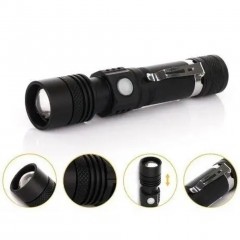 Ліхтар-ручний акумуляторний Flashlight BL- 518 T6 з кліпсою чорний