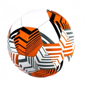 М'яч футбольний №5 MS3846 білий з помаранчевим